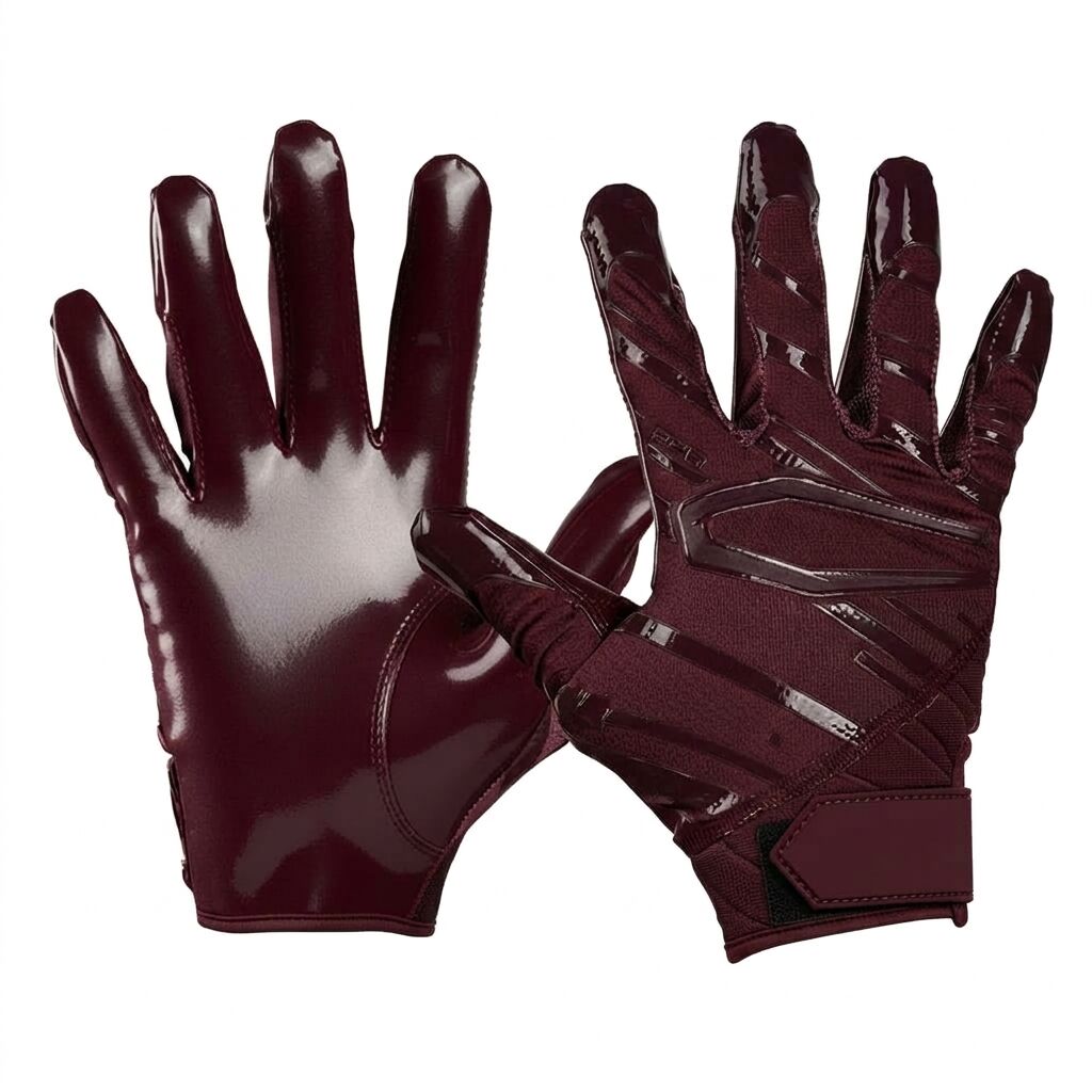 Custom Logo Printed Winter Non Slip Comfortable Football Receiver Gloves for Daily Outdoor Use American Football Gloves - Image 6