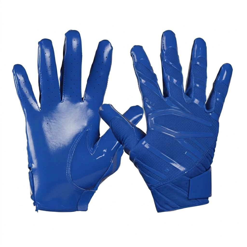 Custom Logo Printed Winter Non Slip Comfortable Football Receiver Gloves for Daily Outdoor Use American Football Gloves - Image 7